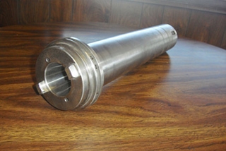 Angled View of Steel Spindle