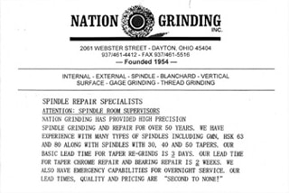Spindle Repair Specialists